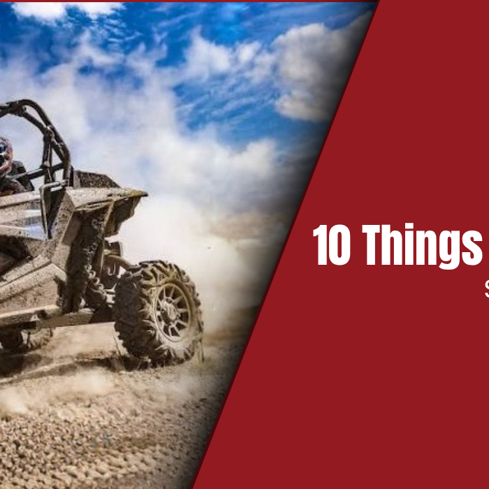 Trail Armor UTV kicking up dust: 10 things every new UTV owner should do before their first ride