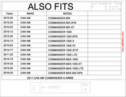 Trail Armor Can Am Commander 800, 800 DPS, 800 XT, 1000, 1000 DPS, 1000 X, 1000 XT, 1000 XT-P, 1000 Limited iMpact  A-Arm CV Front & Rear Trailing Boot Guards