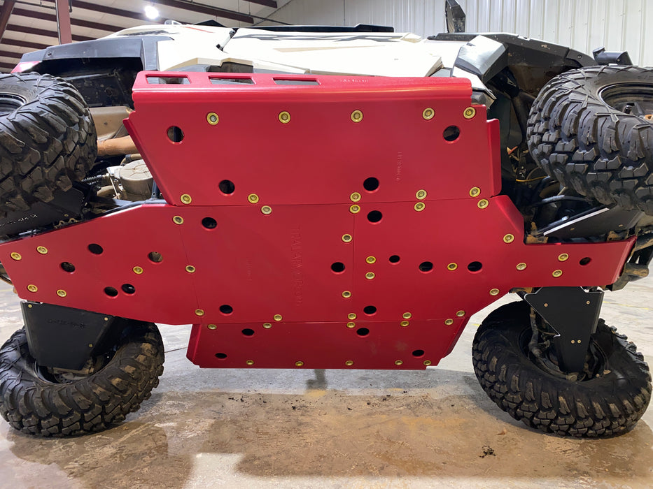 Trail Armor Polaris RZR Trail, Trail S 900 and Trail S 1000 Full Skids with Slider Nerfs or Trimmed for Polaris Kick Out Steel Rock Sliders 2021 - 2024
