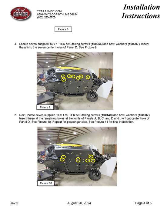 Trail Armor Can Am Maverick X3 Turbo, X3 X DS Turbo R, X3 X RS Turbo R, X3 X MR Turbo, X3 X RC Turbo, X3 X DS Turbo RR, X3 X MR Turbo RR, X3 X RS Turbo RR, X3 X RC Turbo RR, X3 DS Turbo, X3 X RC Turbo RR Full Skids with Integrated Slider Nerfs