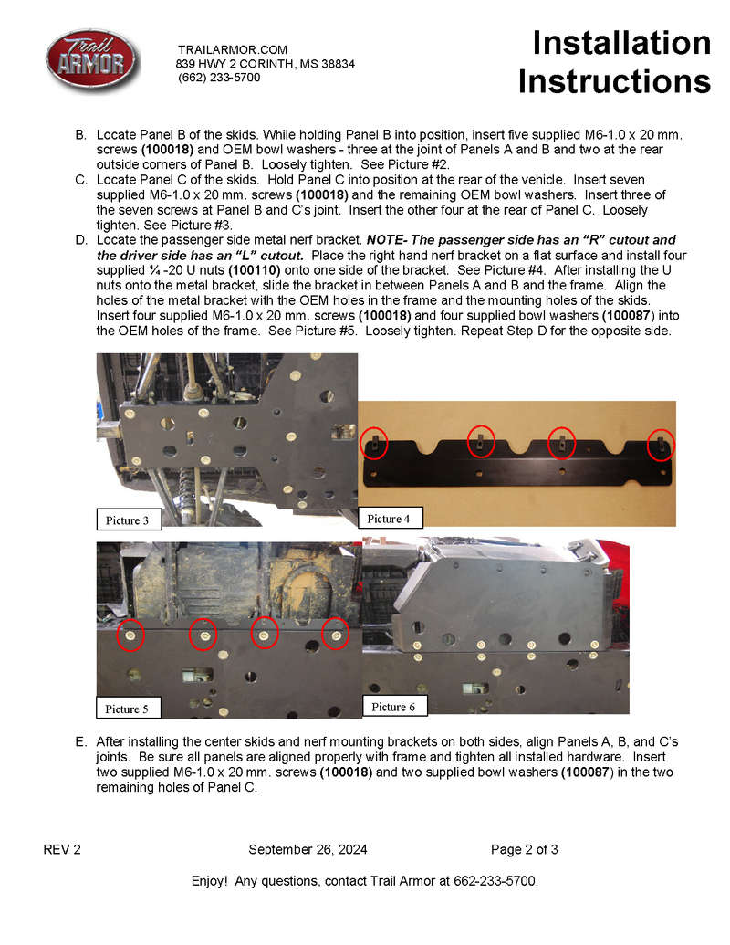Trail Armor 2014 - 2025 Honda Pioneer 700, 2017 - 2025 Pioneer 700 Deluxe, 2025 Pioneer 700 Forest Full Skids