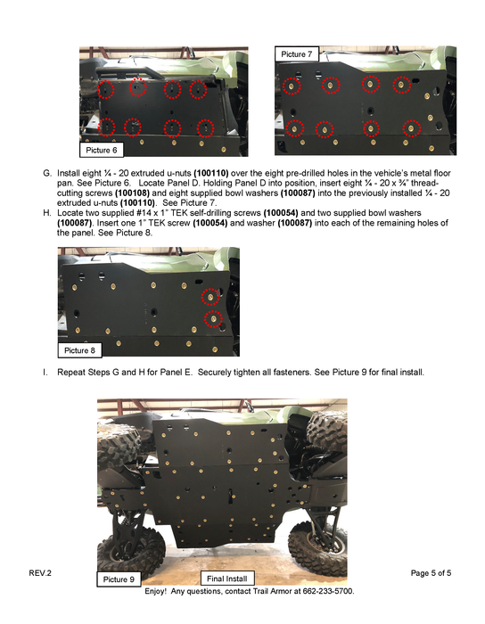 Trail Armor Yamaha Wolverine RMAX2, RMAX2 1000 X-TR, RMAX2 1000 LT Edition, RMAX2 1000 Sport Full Skids