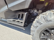 Trail Armor full skids rocker panel and step guard close up on Honda Pioneer 1000-6 Crew 2023-2024
