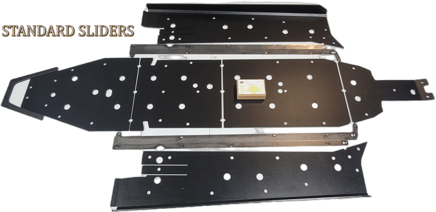 Trail Armor 2022 - 2024 Polaris Turbo R 4 and 2025 Pro S 4 Full Skids with Standard or Trimmed Sliders