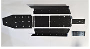 Trail Armor black full skids with integrated side skid plates complete kit flat lay Kawasaki KRX 4 1000