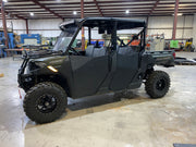 Trail Armor half doors on a gray Polaris Ranger Crew 1000 UTV side profile view