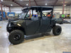 Trail Armor half doors on a gray Polaris Ranger Crew 1000 UTV side profile view