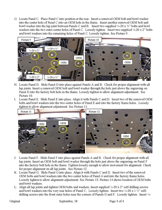 Trail Armor installation guide page for a Polaris Ranger XP 900 Crew full skid plate kit