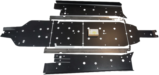 Trail Armor Polaris RZR Pro R 4 full skid plate kit, flat lay view