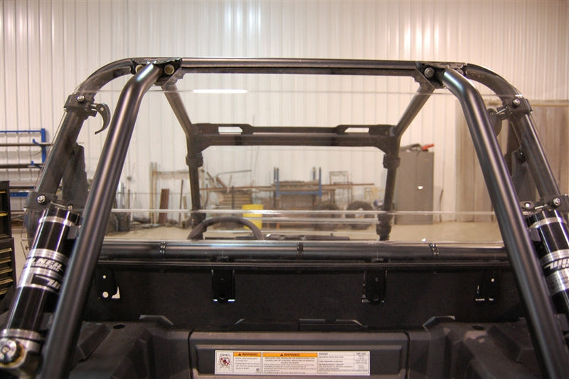 Trail Armor rear window installed on Polaris RZR XP 1000 roll cage
