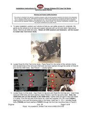 Trail Armor Ranger Midsize 570 Crew full skid plate installation instructions, page 1