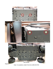 Trail Armor Ranger Midsize 570 Crew full skid plate installation instructions, page 4