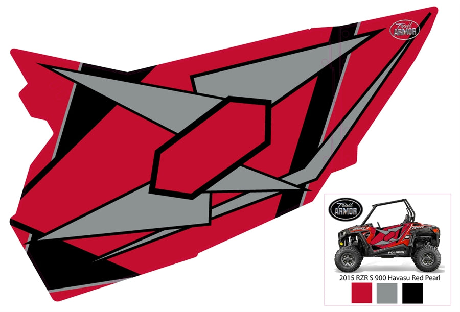 Trail Armor GenX Two Door Graphics Kit - 2015 RZR S 900 Havasu Red Pearl