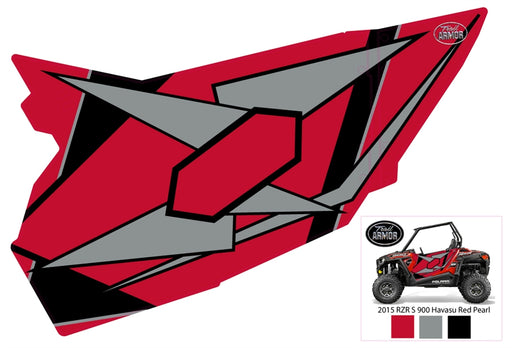 Trail Armor GenX Two Door Graphics Kit -  2015  RZR S 900 EPS Havasu Red Pearl