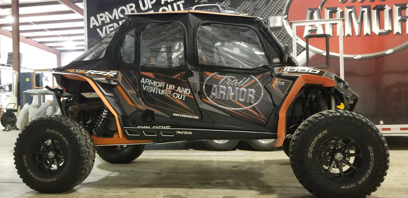 Trail Armor RZR 800 S and RZR 4 800 Mud Flap Fender Extensions for RZRS style Fender Flares