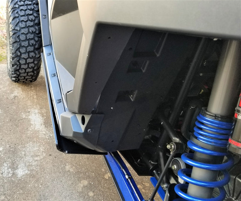 Trail Armor Polaris RZR XP PRO Full Skids with Integrated Sliders or Trimmed for Extreme Kick Out Nerf Sliders 2020 - 2025
