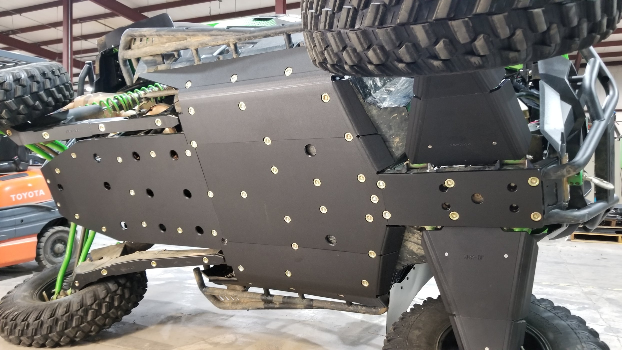 Full Skid Plates with Side Skid Integration for Kawasaki KRX — TrailArmor