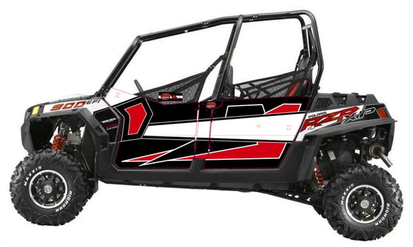 Trail Armor Genx four Door Graphics Kit - 2013 RZR 4 XP 900 EPS