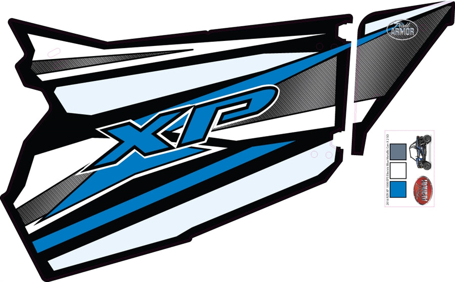 Trail Armor GenX EZ-ON Two Door Graphics Kit -2016 RZR XP 1000 EPS