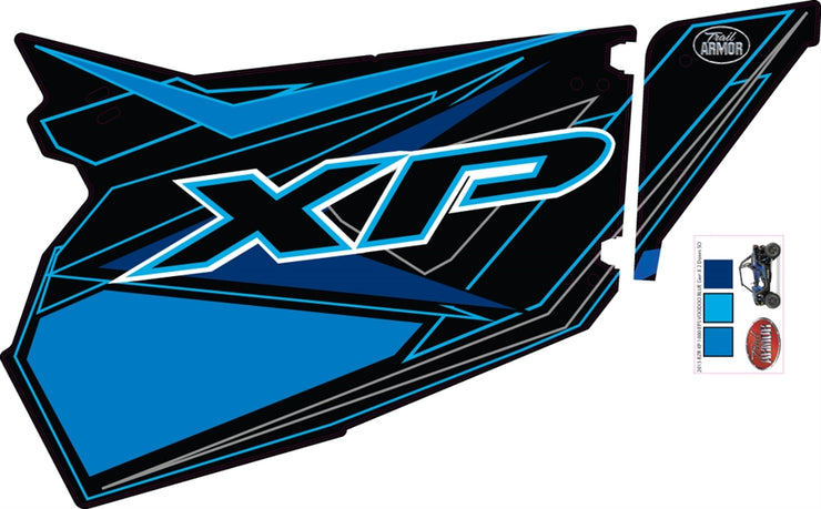 Trail Armor GenX Slide On Two Door Graphics Kit - 2015 RZR XP 1000 EPS VOODOO BLUE