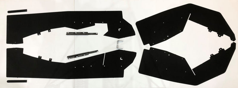Trail Armor mud flap fender extensions full kit layout for Honda Talon 1000 R X X-4 RS XS XS-4 UTV