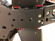 Trail Armor full skids front skid plate mounting hardware close up on Honda Talon 1000 R X XS RS Fox Live Valve