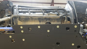 Trail Armor full skids rear skid plate close up with mounting bolts on Honda Talon 1000 R X XS RS Fox Live Valve