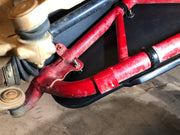 Trail Armor iMpact front A-arm guard bracket and mounting hardware detail on Honda Talon 1000R RS Fox Live Valve 2019-2023