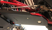 Trail Armor iMpact front A-arm guard close up fit and mounting detail on Honda Talon 1000R RS Fox Live Valve 2019-2023