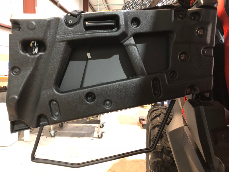 Trail Armor lower door insert kit installed on rear door panel of Honda Talon 1000X-4 Live Valve 4-seat UTV