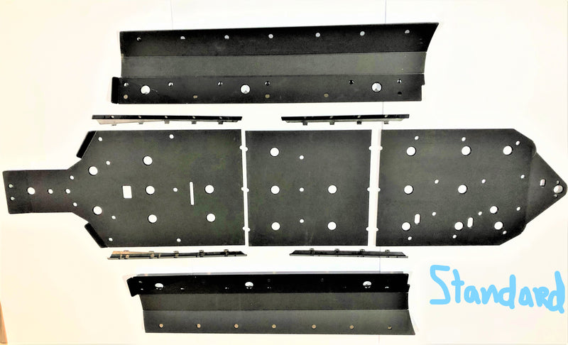 Trail Armor standard full skid plate kit all pieces layout for Honda Talon 1000X-4 XS-4 R-4 Fox Live Valve 2020-2026