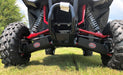 Trail Armor trailing arm guards rear view with logo badges on Honda Talon 1000X XS X-4 Fox Live Valve UTV