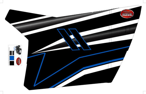 Trail Armor GenX Two Door Graphics Kit - 2014 RZRS 800 LE Stealth Black Voodoo Blue