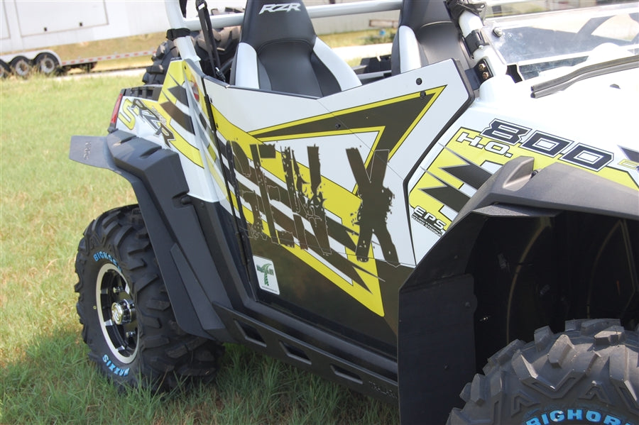 Trail Armor GenX Two Door Graphics Kit - 2014 RZRS 800 LE WHITE LIGHTNING