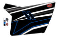 Trail Armor Slimline Two Door Graphics Kit - 2014 RZRS 800 LE Stealth Black Voodoo Blue