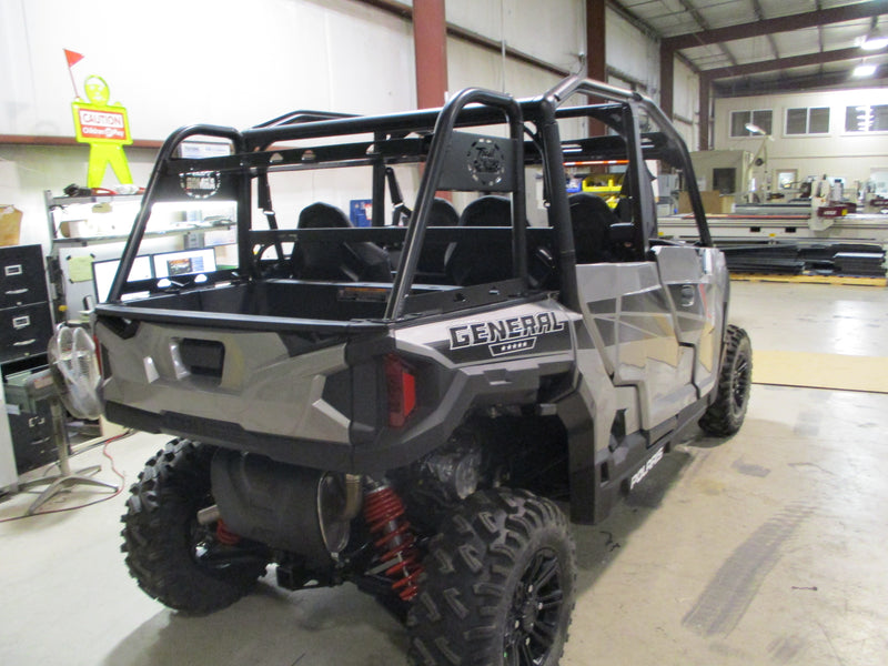 Polaris General 4 1000 bare roll cage before Trail Armor rear rack install