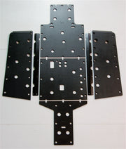 Trail Armor Honda Pioneer 700-4 Full Skid Plate Complete Kit – All Panels Laid Out Flat