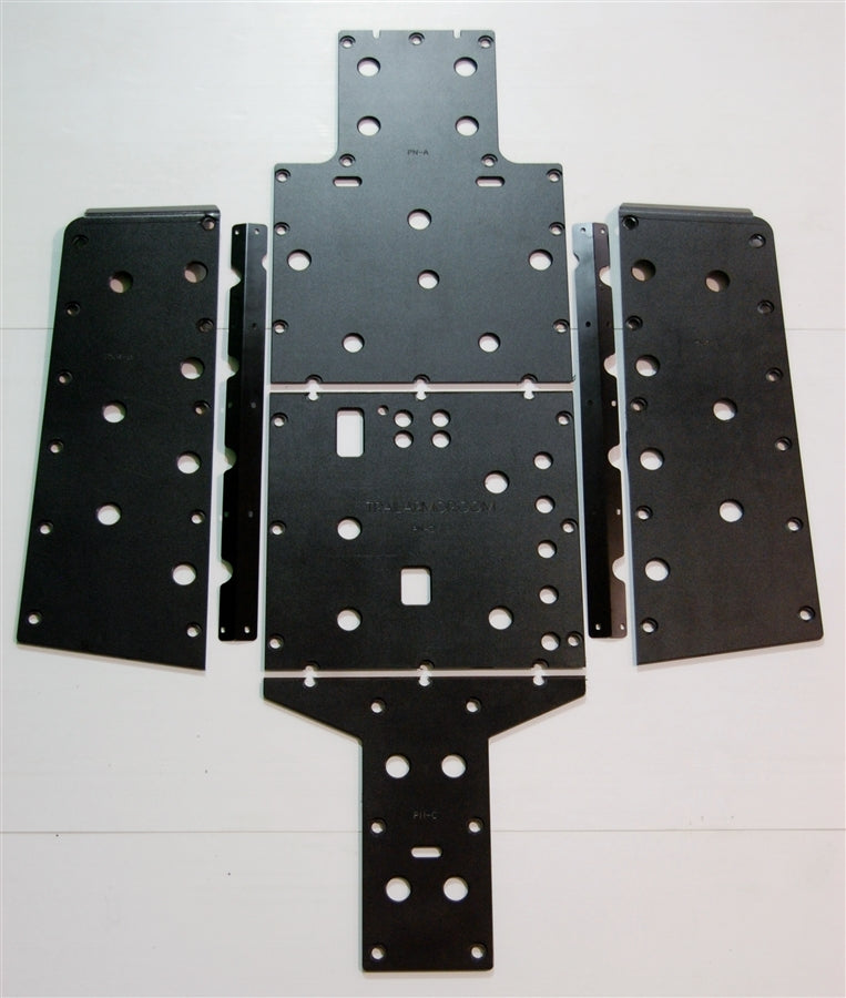 Trail Armor Honda Pioneer 700-4 Full Skid Plate Complete Kit – All Panels Laid Out Flat
