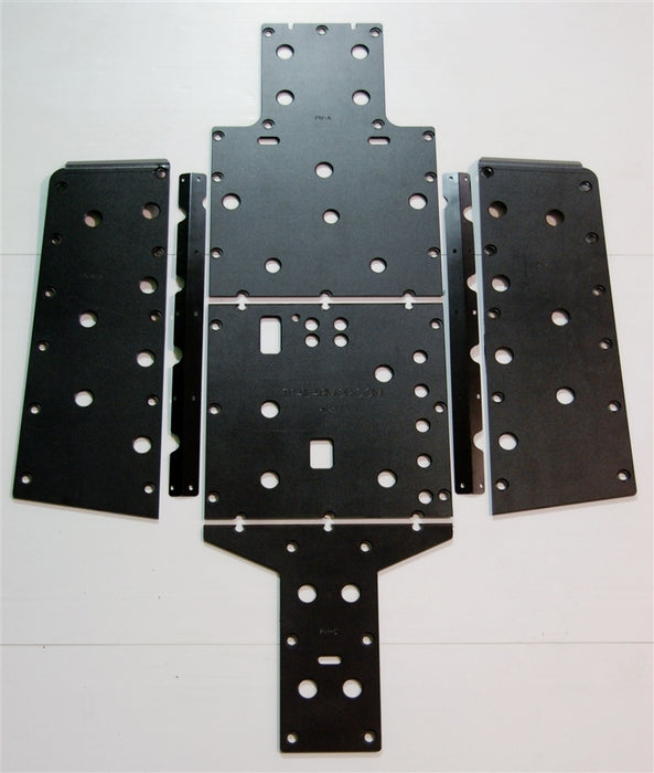 Trail Armor Honda Pioneer 700-4 Full Skid Plate Complete Kit – All Panels Laid Out Flat