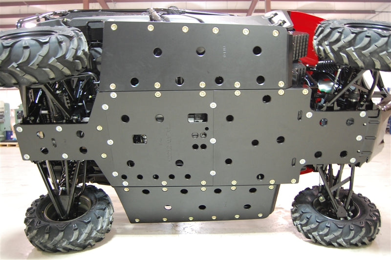 Trail Armor Honda Pioneer 700-4 Full Skid Plate – Front Undercarriage View Showing Complete Underbody Protection