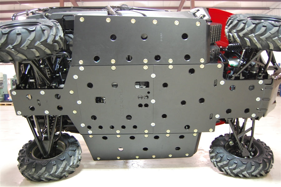 Trail Armor Honda Pioneer 700-4 Full Skid Plate – Front Undercarriage View Showing Complete Underbody Protection
