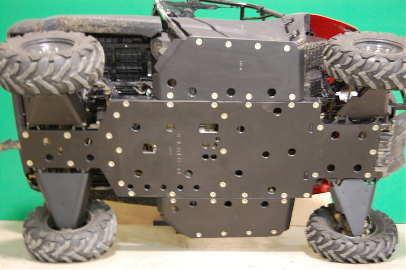 Trail Armor Honda Pioneer 700, 700 Deluxe and 700 Forest Full Skid Plate – Front Undercarriage Installed View