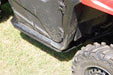 Trail Armor Honda Pioneer 700 Full Skid Plate Front Corner Rocker Panel – Installed Close-Up After Trail Use