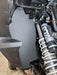 Trail Armor black inner fender liner installed on Kawasaki KRX 1000 alongside FOX shock 2020-2026