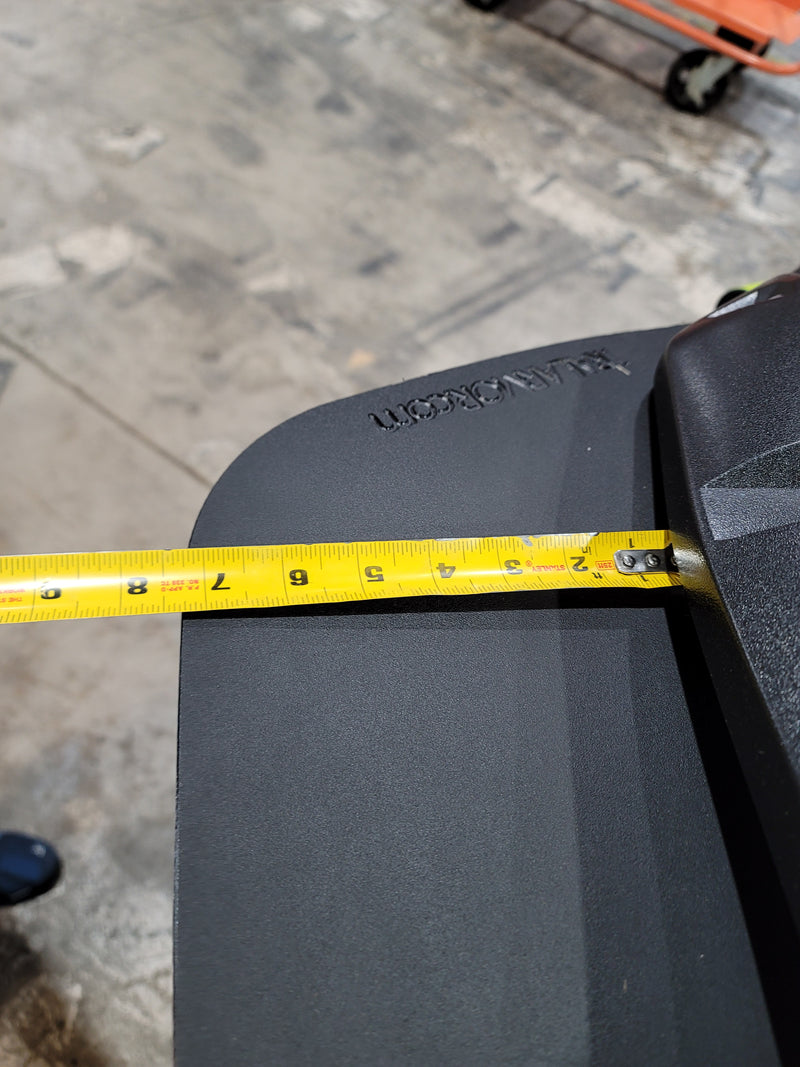 Trail Armor black mud flap fender extension width measurement with trailarmor.com embossed panel KRX 1000