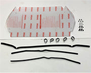 Trail Armor Kawasaki KRX 1000 Rear Window Dust Shield Kit contents with hardware and mounting clips