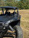 Trail Armor black mud flap fender extension front quarter on Kawasaki KRX 4 1000 stealth build outdoor
