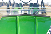 Trail Armor Kawasaki Teryx4 CoolFlo Windshield lower edge rubber seal closeup on hood fitment
