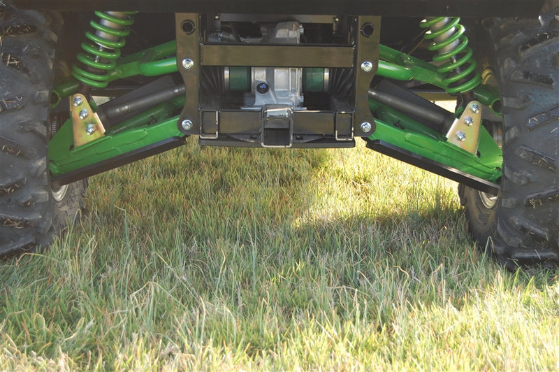 Trail Armor Kawasaki Teryx 4 iMpact A-Arm Guards both sides rear undercarriage view with hitch