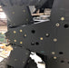 Trail Armor full skid plate angled view on Polaris General 1000 black